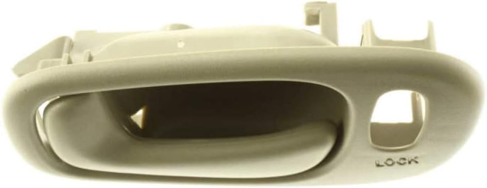 KarParts360 Para Chevy Prizm 1998 99 00 01 2002 Manija de puerta interior delantera o trasera lado del conductor beige  con orificio de bloqueo de