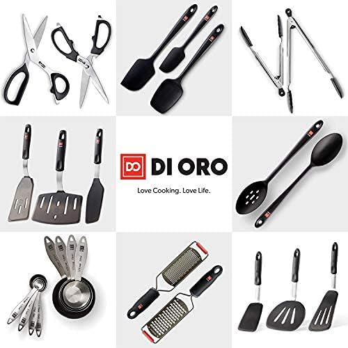 DI ORO – Tapas elásticas de silicona, paquete de 6, fundas reutilizables para almacenamiento de alimentos para cuencos y recipientes de todas las
