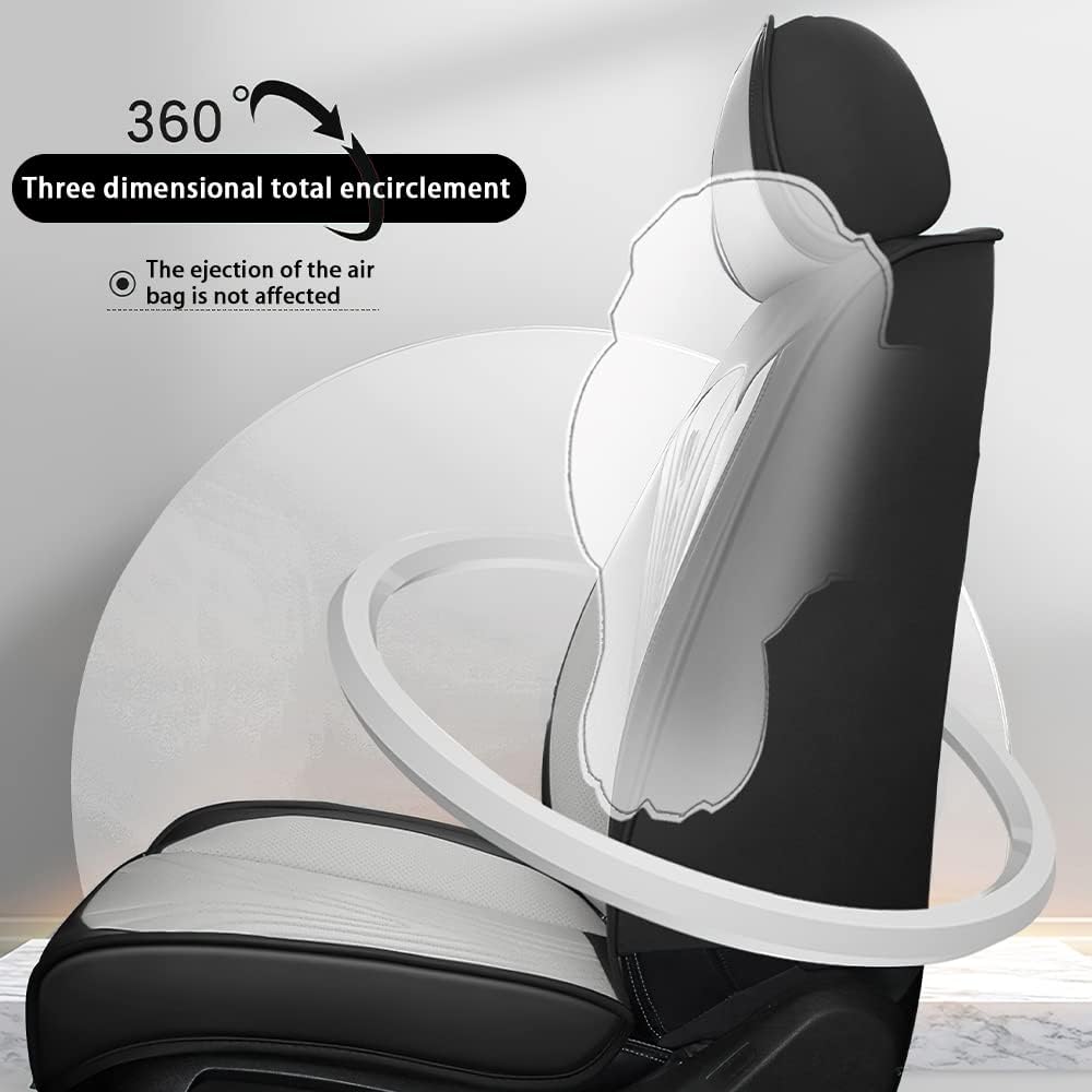 Juego completo de fundas de asiento de automóvil de 5 asientos para KIA Forte Koup 2010-2016, fundas de asiento de cojín impermeables de cuero para