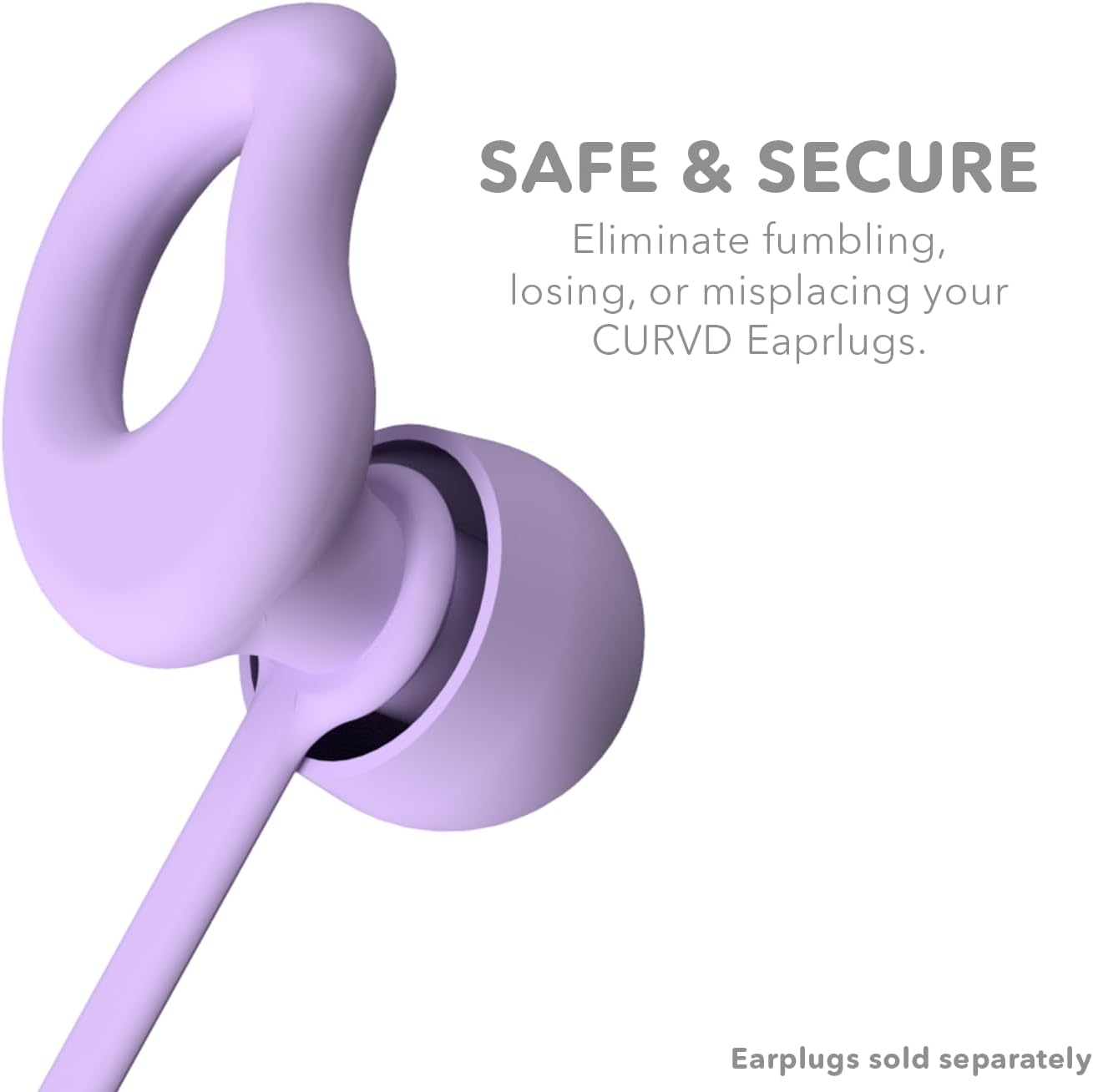 Cordón para tapones para los oídos, suave y duradero, flexible de silicona de alta calidad, funciona con la mayoría de tapones para los oídos con