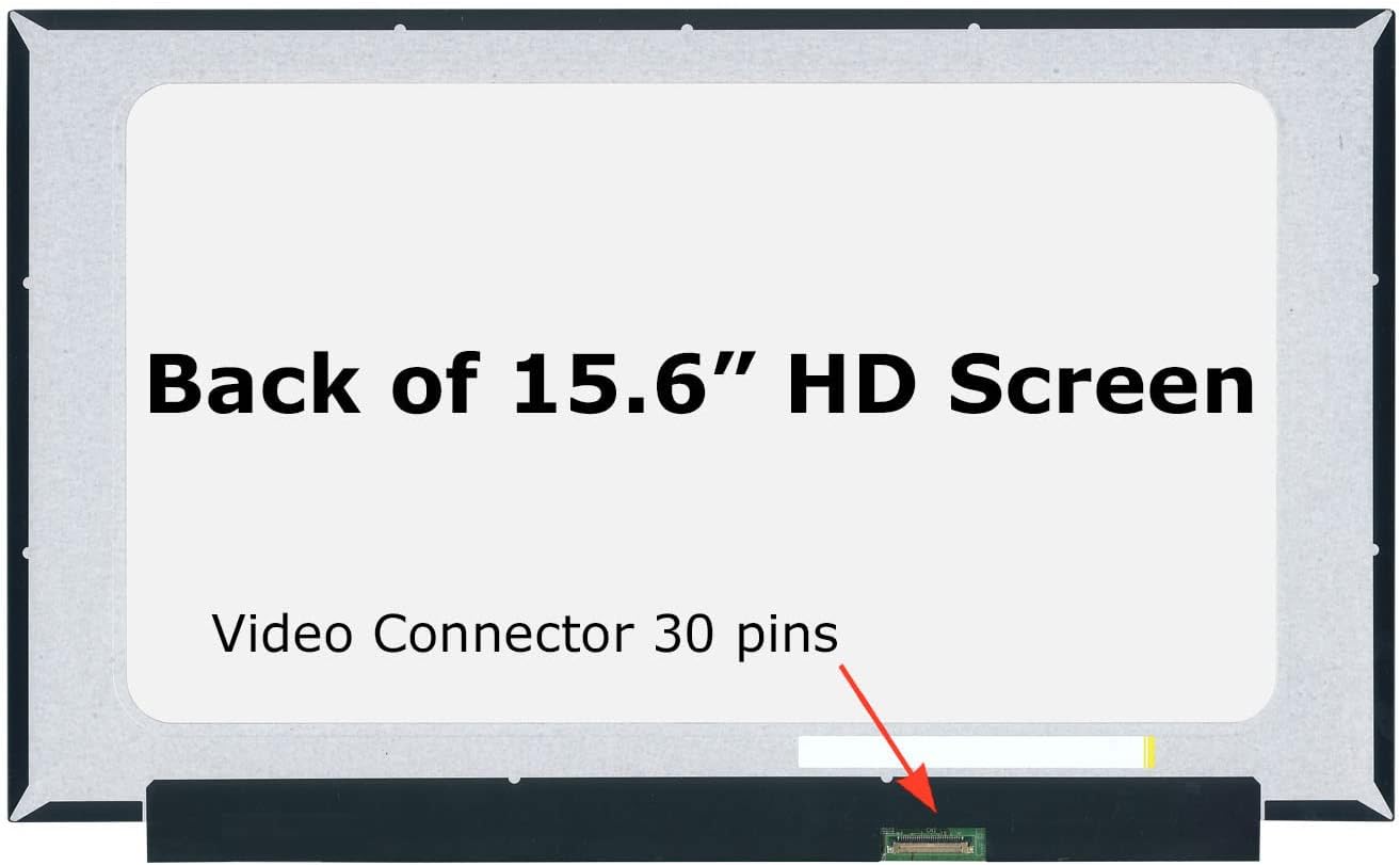 SCREENARAMA Nueva pantalla de repuesto para HP 15-DY2073NR 15-DY2078NR 15-DY2087NR (mate) 30pin HD 1366×768 LCD pantalla LED con herramientas y cinta