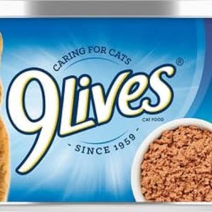 9Lives Meaty Paté With Real Chicken & Tuna Wet Cat Food, 5.5 Ounce Can (Pack of 24) 9Lives Meaty Paté With Real Chicken & Tuna Wet Cat Food, 5.5 Ounce Can (Pack of 24)