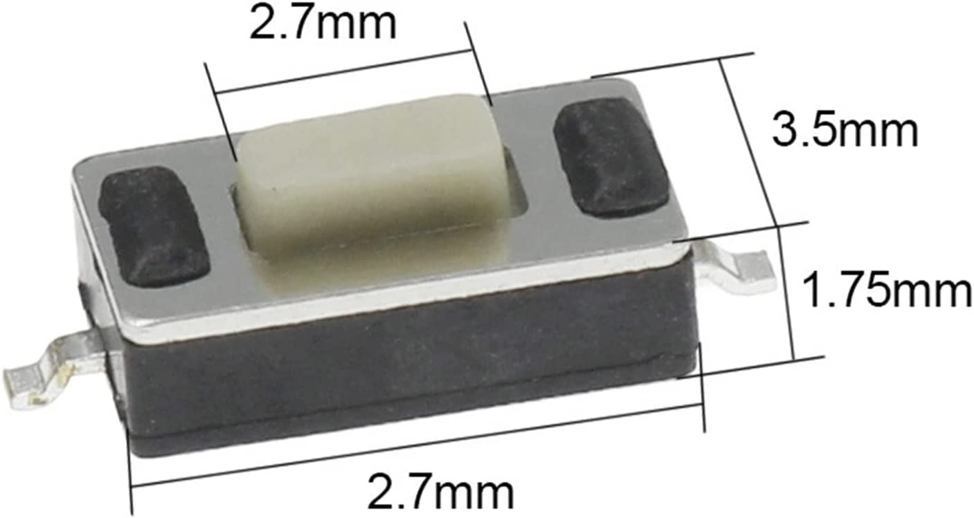 100pcs 3 * 6 * 2.5mm Light Touch Switch Patch 2 Feet Micro Button Switch Two Feet 3x6x2.5mm Touch Switch