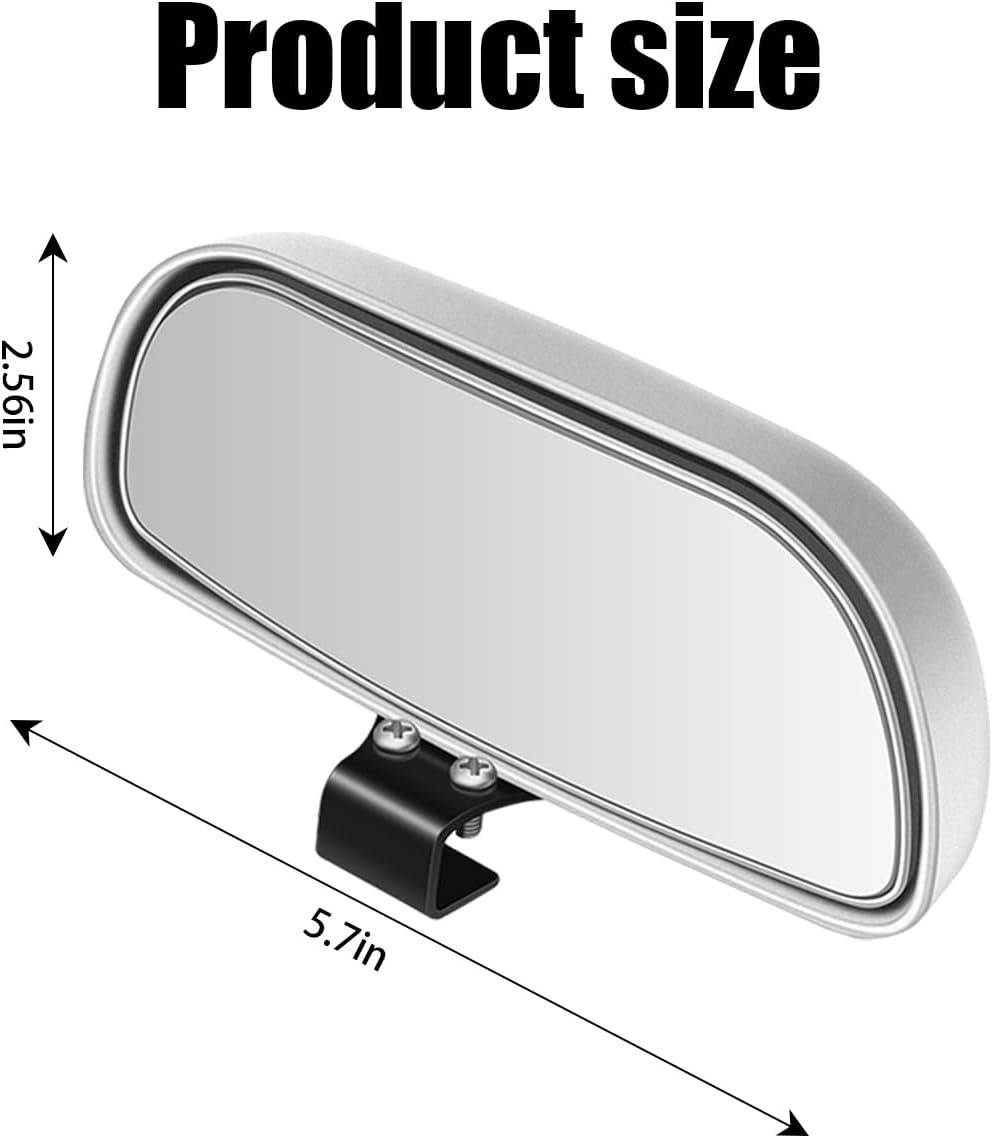 Espejo de punto ciego para automóvil, espejo retrovisor convexo ajustable de vidrio HD, accesorios exteriores automáticos, espejo rectangular