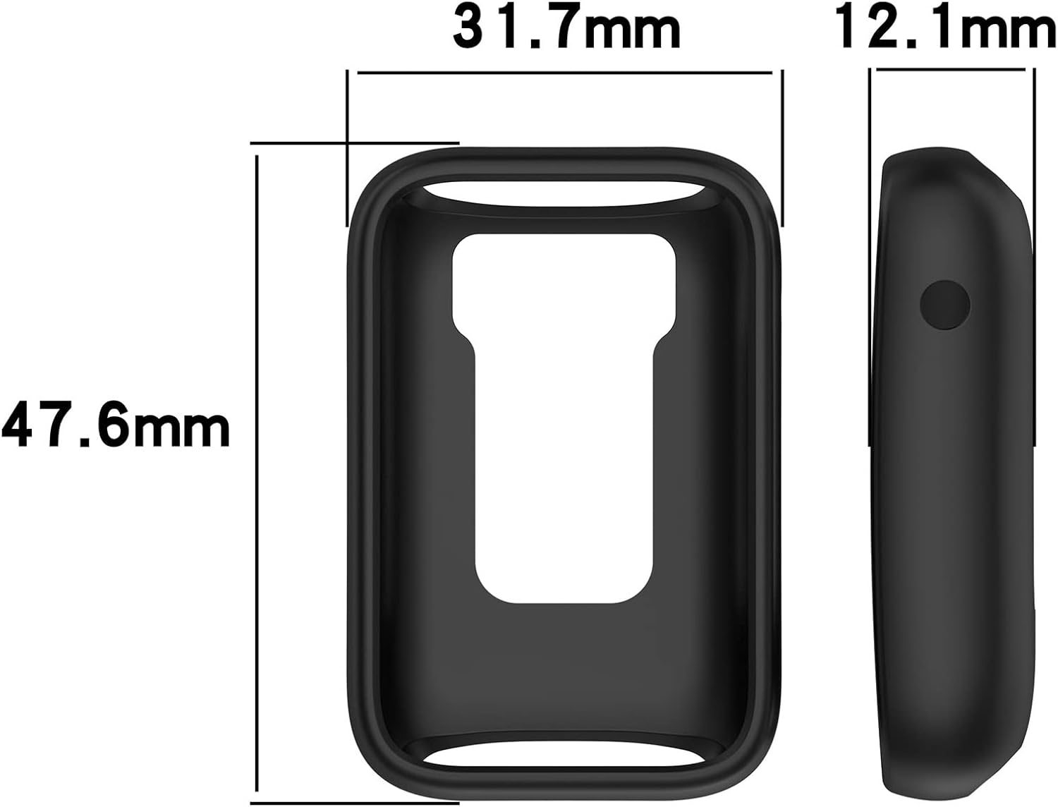 Compatible con Xiaomi Band 7 Pro Funda Protectora, Smartwatch PC Funda Protectora Carcasa Suave Negro Smartwatch Accesorios