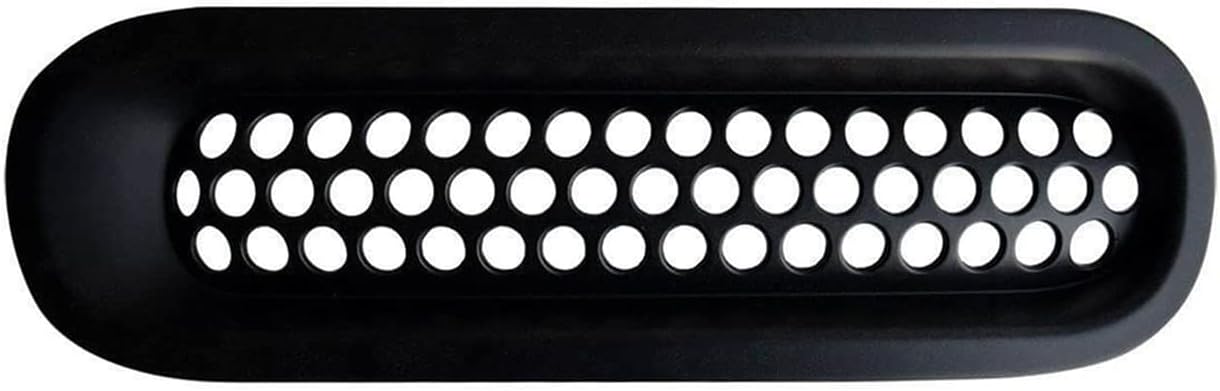 Protector de malla de rejilla frontal negro mate para JK Wrangler y Wrangler Unlimited 2007-2015, insertos de parrilla mejorados, 7 piezas