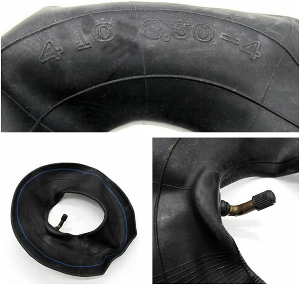 Paquete de 2 tubos Lnner de repuesto de neumáticos 4.103.50-4, color negro para rueda de carretilla, quitanieves, carros, remolques