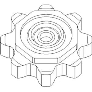 ah231386nuevo piñón de tensor diseñado para adaptarse a john deere JD Combine modelos 600Series ah231386nuevo piñón de tensor diseñado para adaptarse a john deere JD Combine modelos 600Series