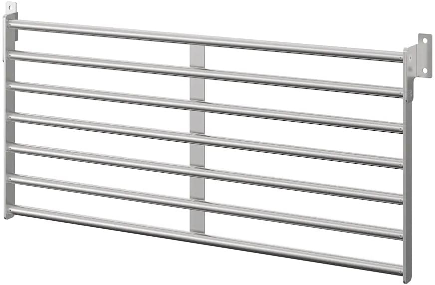 Ikea TSSP KUNGSFORS Rejilla de pared, acero inoxidable (ancho de tamaño 56 cm (22 “) Altura 10.4 in (10  “)