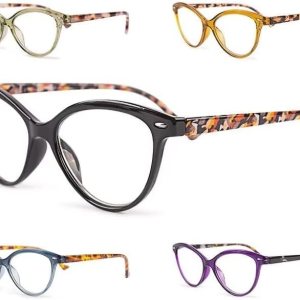 Paquete de 5 + 0 lentes de lectura con bloqueo de luz azul, lectores de computadora para mujeres y hombres, filtro antideslumbrante, anteojos Paquete de 5 + 0 lentes de lectura con bloqueo de luz azul, lectores de computadora para mujeres y hombres, filtro antideslumbrante, anteojos