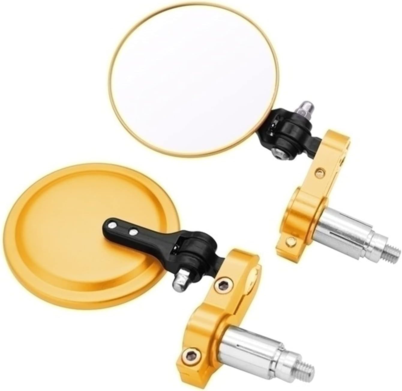 Espejos de motocicleta redondos de 3 pulgadas para Kawasaki ZXR400 ZZR600 VERSYS 1000 Z1000 ZX10R ZX12R