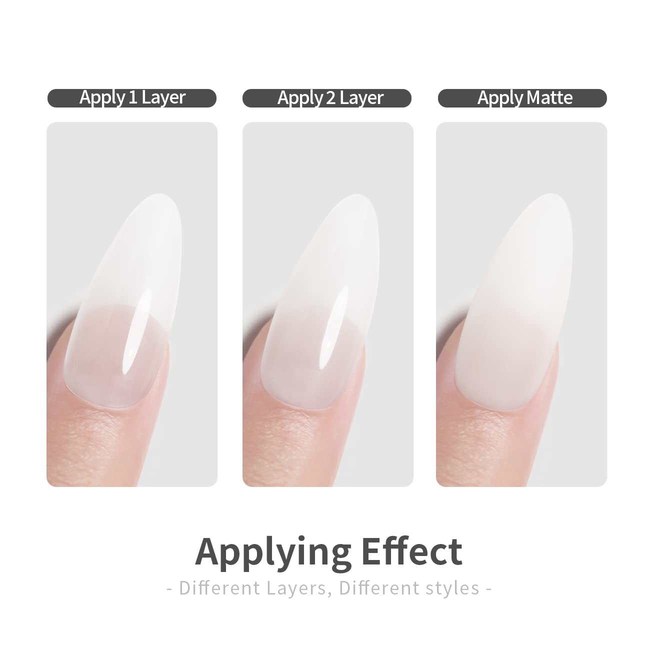 RARJSM Base de goma blanca lechosa, gel constructor de extensiones de gel blanco suave, esmalte de uñas de gel de capa base, 0.5 onzas líquidas,