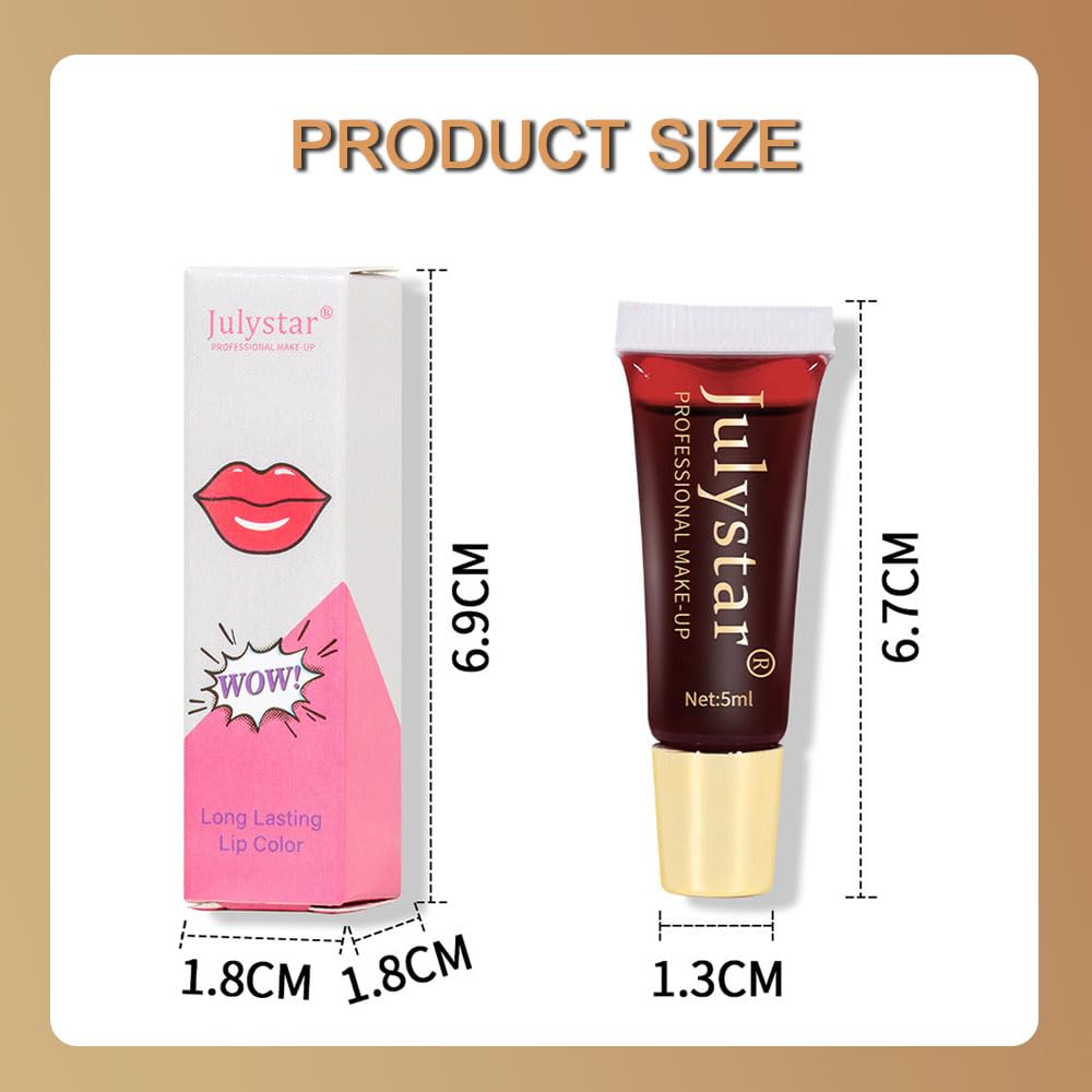 Tinte de labios despegable, esmalte de labios despegable, brillo de labios de color de tatuaje, taza antiadherente, tinte de labios para maquillaje