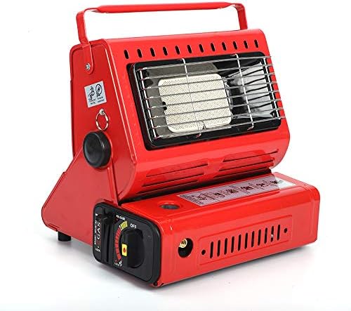Frezon Calentador de butano de emergencia para acampar al aire libre, herramientas de supervivencia de doble fuente de calor, se puede utilizar para