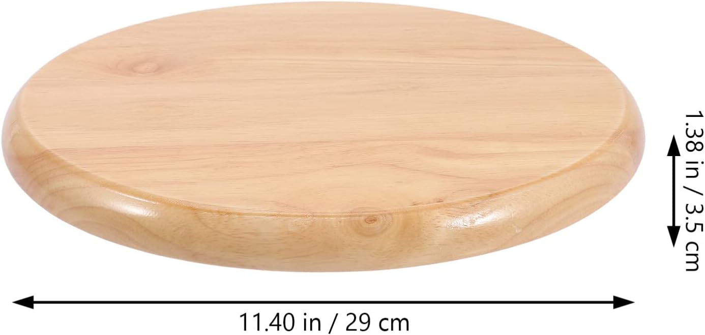 DOITOOL Taburete de madera para sillas de bar, 2 piezas de repuesto de asiento de taburete de bar de madera, asiento redondo de 12 pulgadas, asiento