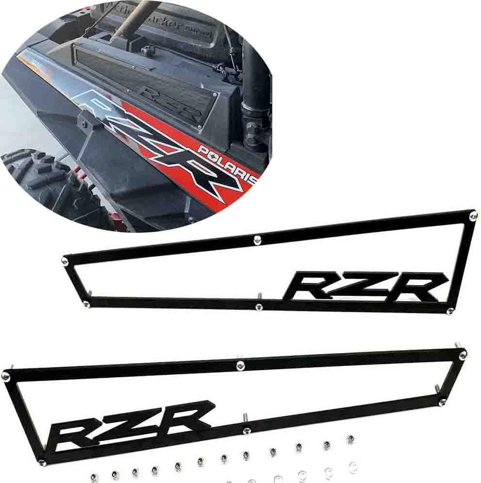 2014-2018 Polaris RZR XP 1000 XP4 1000 y Turbo cubiertas de ventilación laterales incluye herrajes de acero inoxidable “aluminio negro anodizado”, 1