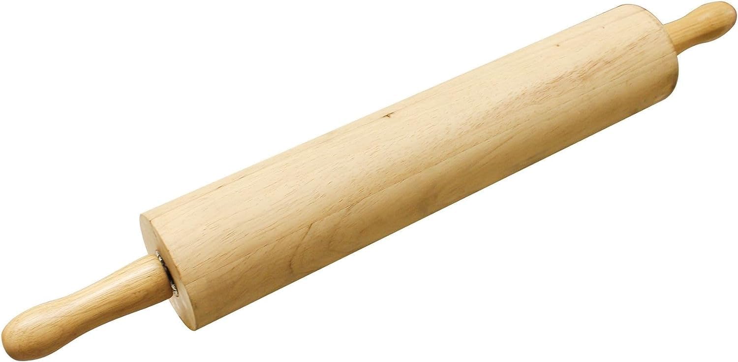 Rodillo de madera de 18 pulgadas de diámetro de 3-14 pulgadas – Rodillo de madera para masa, rodillo de madera clásico para todas las necesidades de