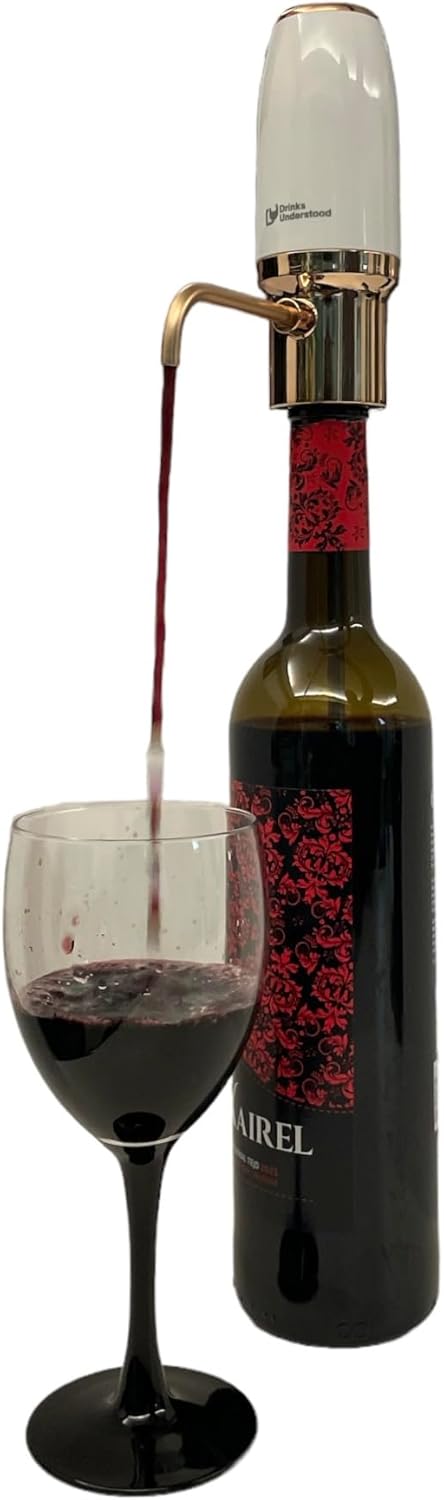 Aireador automático de vino, vertedor de vino, decantador inteligente eléctrico portátil de un solo toque, el mejor dispensador de vino con bomba de