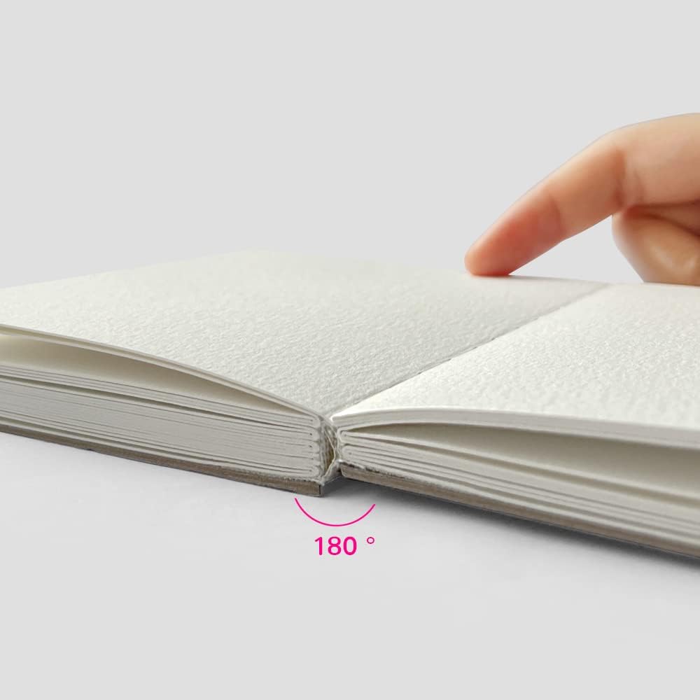 Cuaderno de bocetos de acuarela, 3.9 x 3.9 pulgadas, portátil, cuadrado, mini cuaderno de acuarela, 62 páginas, papeles de dibujo texturizados de