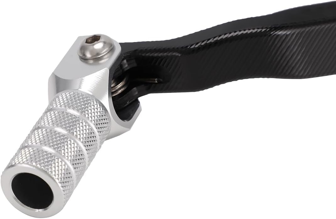 JFG RACING Palanca de cambio de engranajes de motocicleta Punta plegable de varilla extendida CNC para KLR 650 KLR650 1987-2018 Plata
