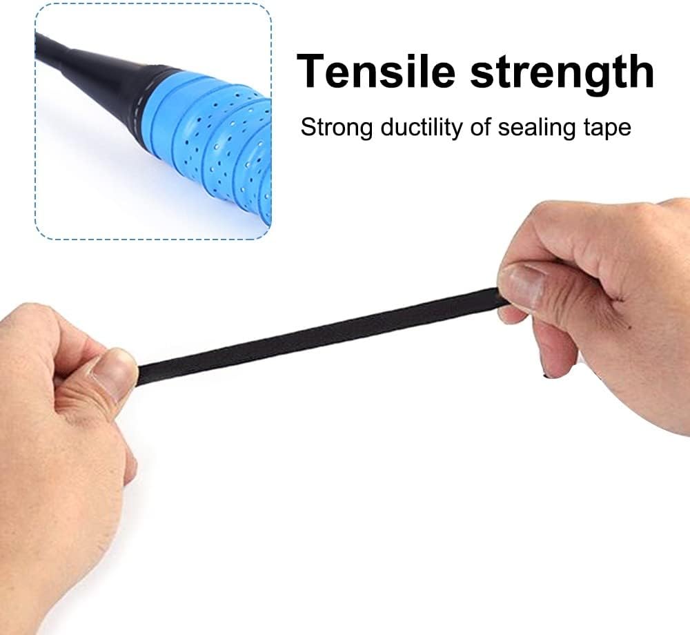 MiOYOOW 5PCS Racket Grip Tape, Anti Slip Breathable Badminton Racket Grip Holster for Tennis, Badminton, Squash Rackets Grip, Fishing Rod
