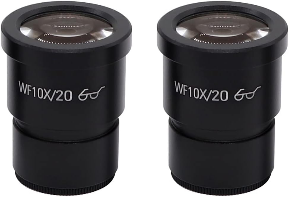 Widefield Scale WF10X WF20X – Oculares de microscopio estéreo para binocular trinocular microscopio oculares monocular (color  1PC WF20X)