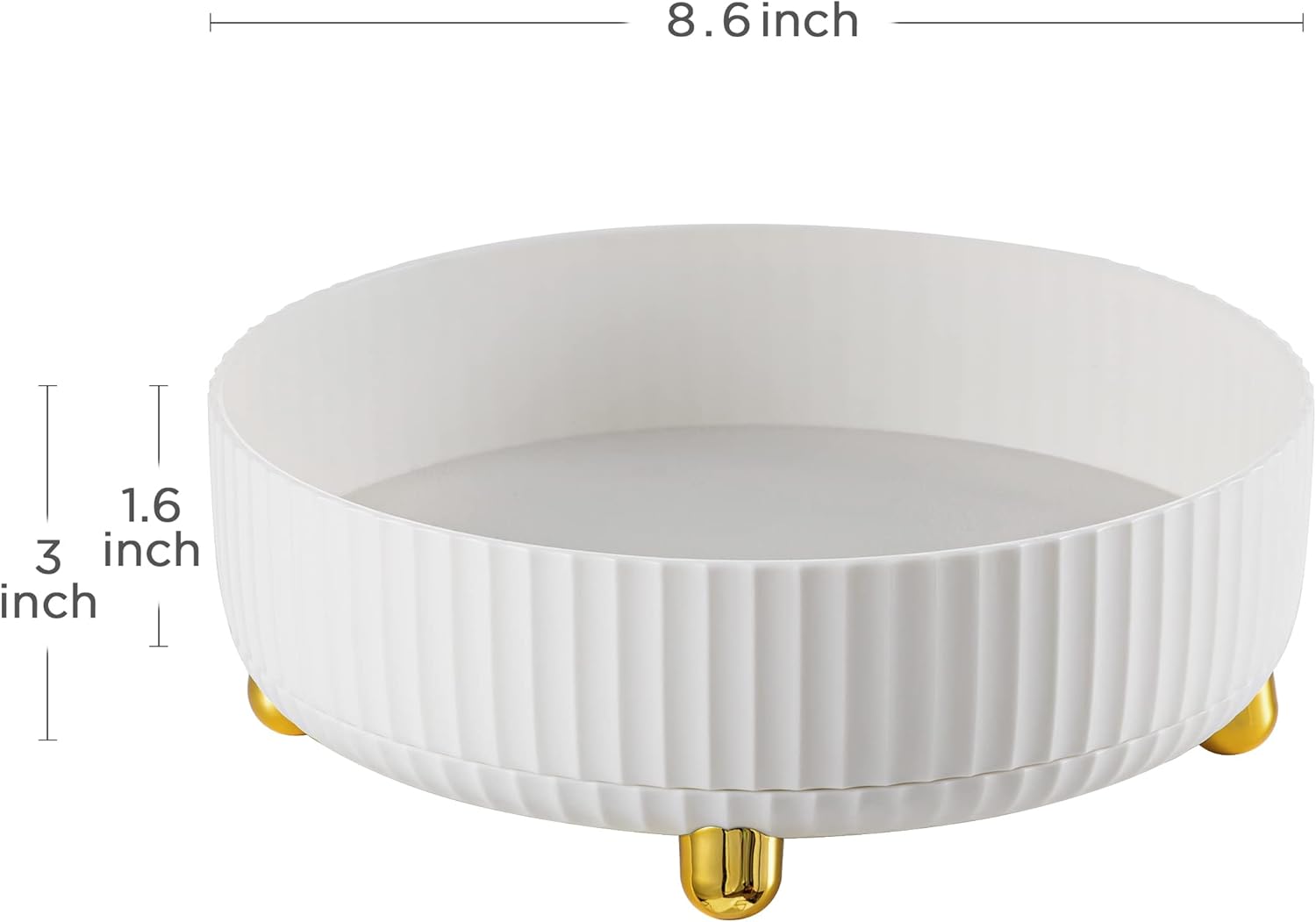 HBlife Organizador de maquillaje, organizador de perfume giratorio de 360 grados, 11 pulgadas, gran capacidad, Lazy Susan para encimera de baño o