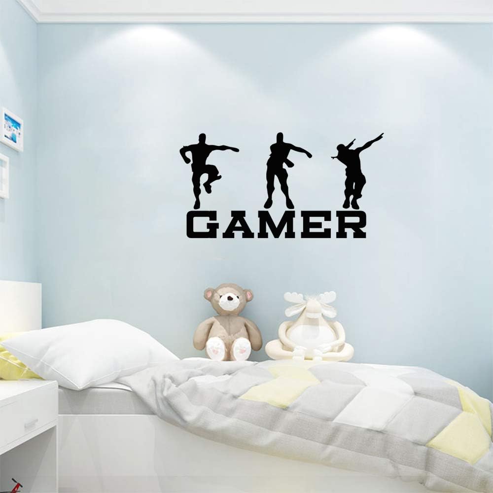Vinilo decorativo para pared de jugadores, murales de pared de videojuegos, diseño artístico de videojuegos, decoración de pared para adolescentes,