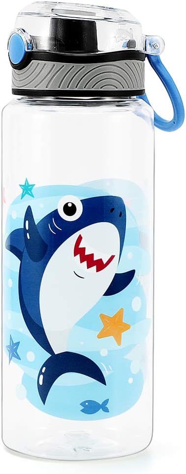 Home Tune Bonita botella de agua para niños y niñas, Tritan libre de BPA y tapa abatible a prueba de fugas, fácil de limpiar y transportar, 23 oz