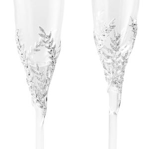 THINGS REMEMBERED Juego de flauta de champán con pavé de compromiso de boda personalizado grabado Athena (personalización gratuita) THINGS REMEMBERED Juego de flauta de champán con pavé de compromiso de boda personalizado grabado Athena (personalización gratuita)