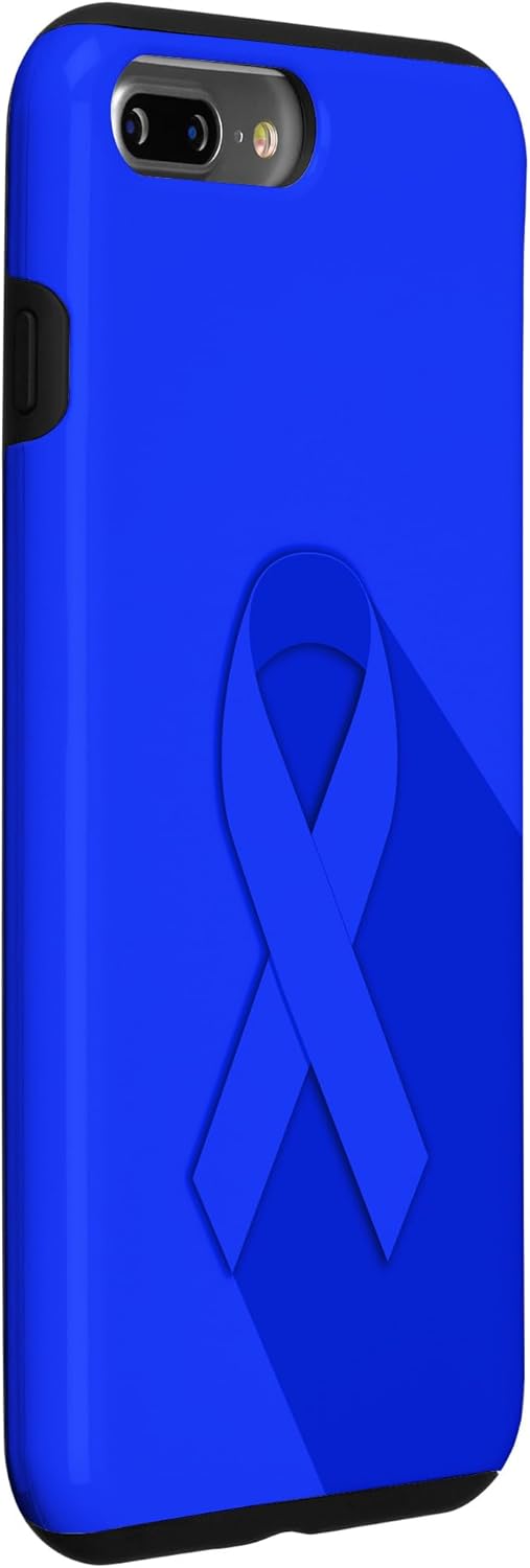 iPhone 7 Plus8 Plus Ribbon- Cintas de apoyo del cáncer de colon Estuche móvil