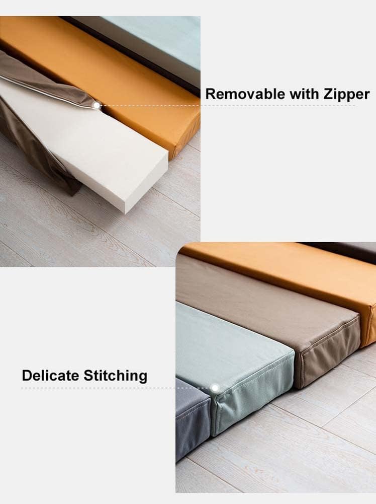 Almohadilla de cuero sintético para cabecero de cama, protección acolchada de cabecera, almohada larga para extensor de colchón suave, convertidor