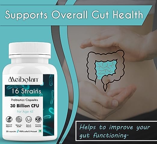 El mejor suplemento de probióticos 16 cepas con 30 mil millones de UFC para hombres y mujeres con prebióticos, apoyo intestinal, digestión, apoyo