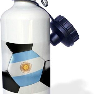 3dRose Argentina – Botella de agua deportiva con balón de fútbol, 21 onzas, 21 onzas, multicolor 3dRose Argentina – Botella de agua deportiva con balón de fútbol, 21 onzas, 21 onzas, multicolor