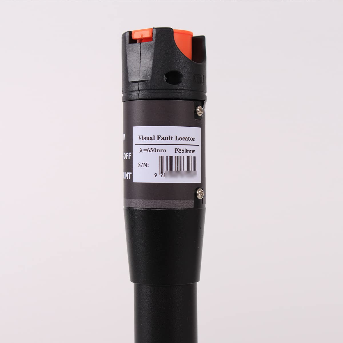 Kit de localizador de fallas visuales de 50 mW, 31.1 mi con conector universal de 0.098 in, adaptador FC macho a hembra LC, pluma de luz roja VFL