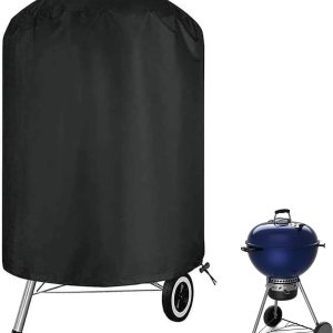 Cubierta de parrilla de carbón, cubierta de parrilla de barbacoa para hervidor de carbón Weber, cubierta de ahumador impermeable resistente para Cubierta de parrilla de carbón, cubierta de parrilla de barbacoa para hervidor de carbón Weber, cubierta de ahumador impermeable resistente para