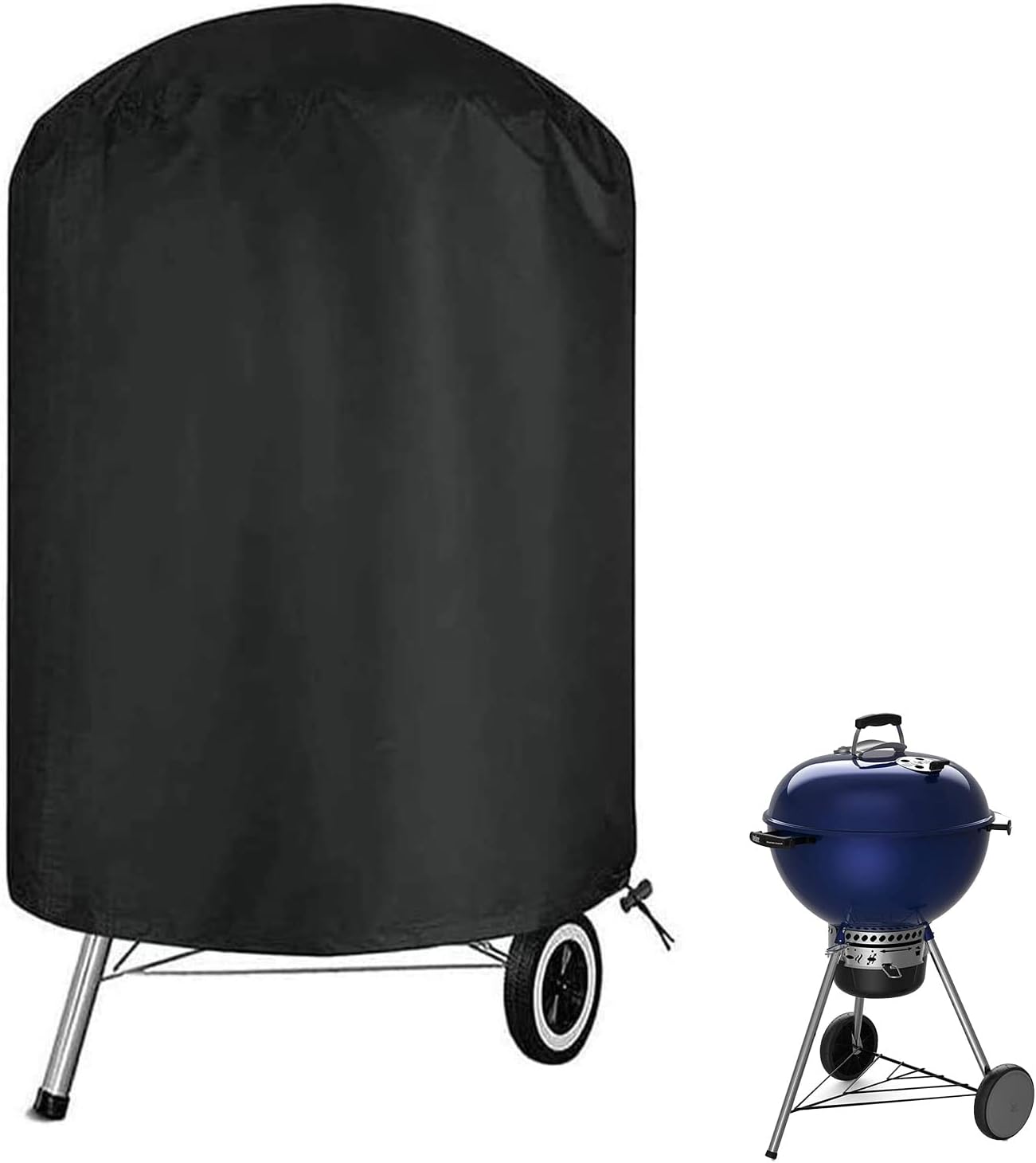 Cubierta de parrilla de carbón, cubierta de parrilla de barbacoa para hervidor de carbón Weber, cubierta de ahumador impermeable resistente para