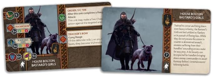 Miniaturas de mesa A Song of Ice and Fire Bolton Bastard’s Girls Unit Box  Juego de estrategia para adolescentes y adultos  A partir de 14 años  2