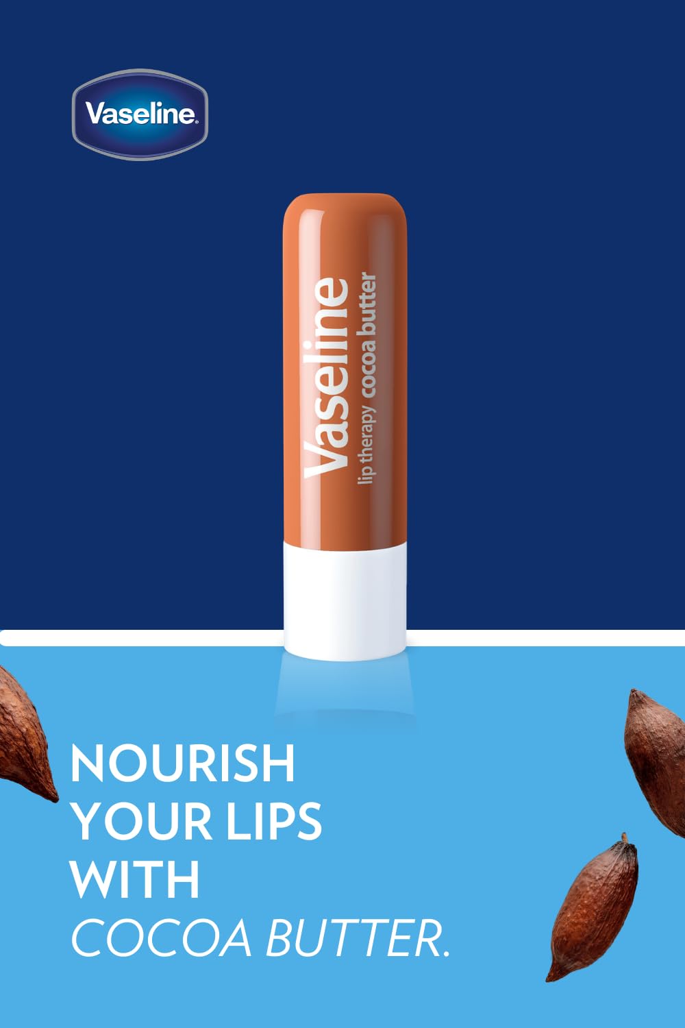 Vaseline Lip wo Backer Card Cocoa – Caja de 12 unidades