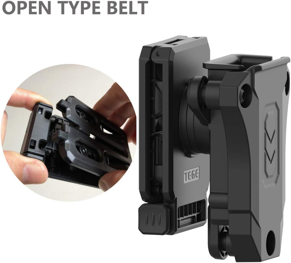 Bolsa de revista individual, universal 0.354 in .40 Mag Holder Double Stack Mag. Funda de paleta 1911 de una sola pila. Bolsa para cinturón con Adj.