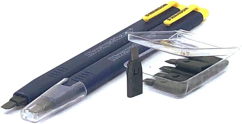 Swanson Tool Co – Recambios para lápices de carpintero mecánico negro, funciona con Swanson Always Sharp CP216 (paquete de 2)