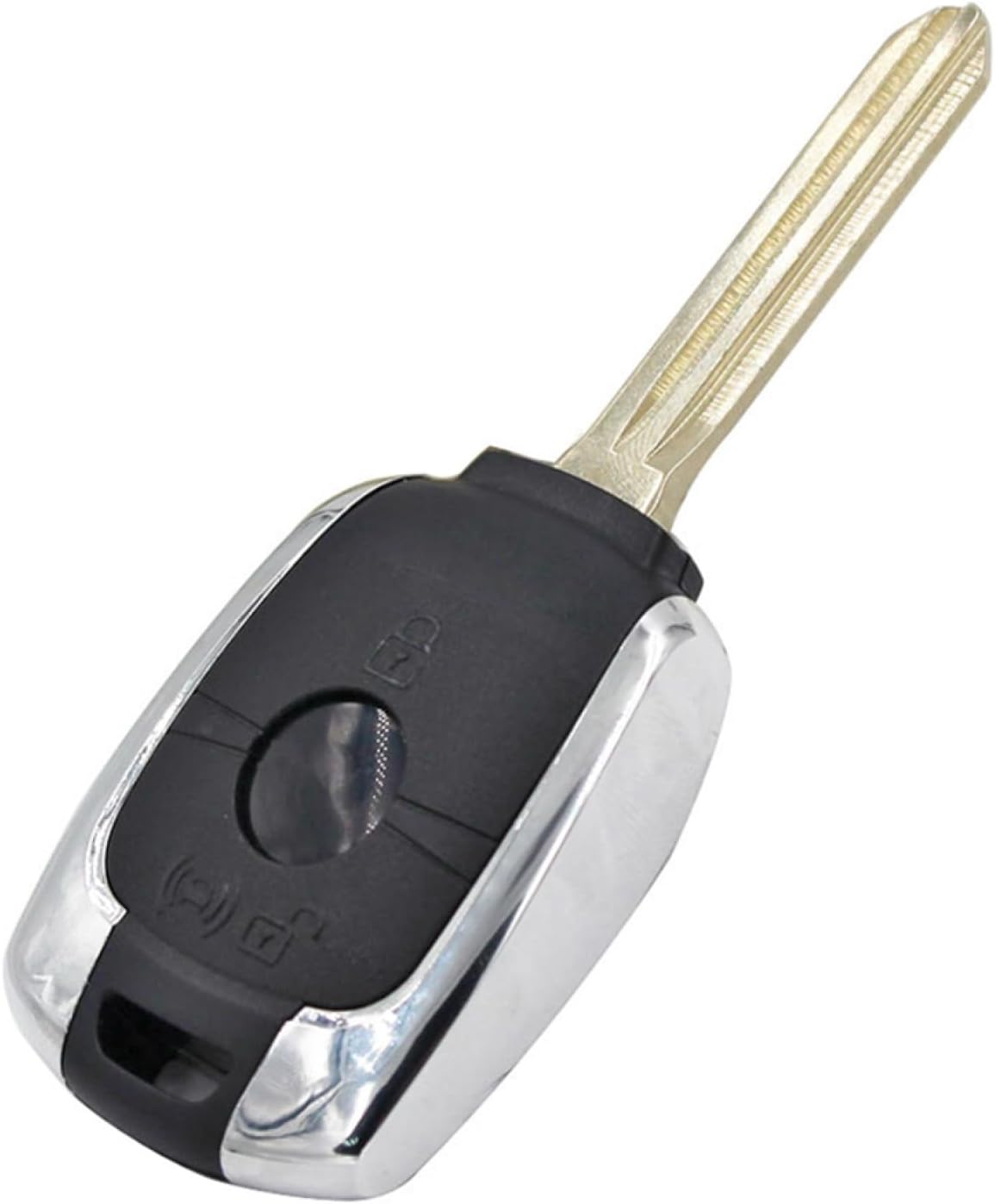 Oulesh Fundas para llavero de coche para SsangYong Korando, 3 botones remoto carcasa de carcasa con hoja de llave