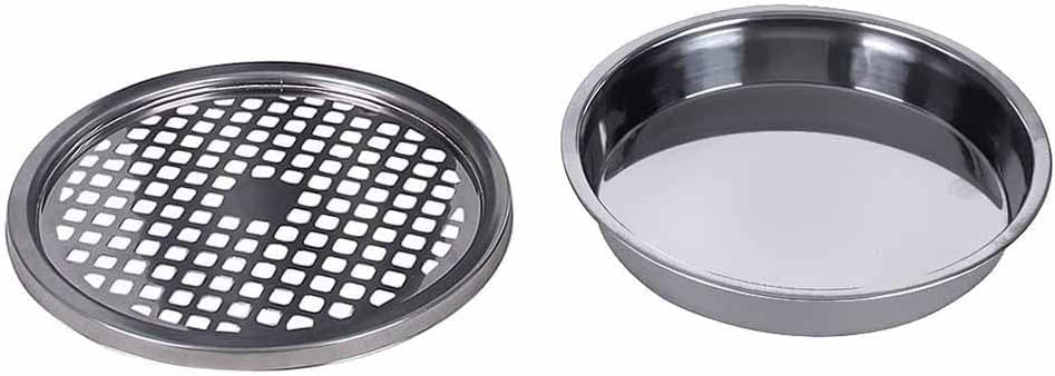TISTIK Bote de basura – Cenicero de acero inoxidable con cubo de basura para lugares públicos, vestíbulo de hotel, contenedor de basura fácil de