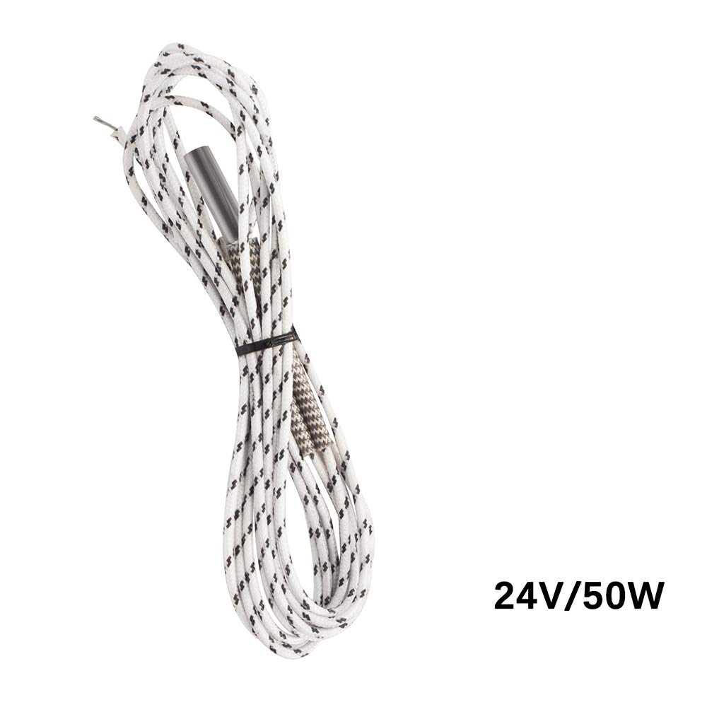 5 unidspaquete Calentador de cartucho de cerámica 1M 24V 40W Calentador de tubo de calefacción Cartucho 620 Hotend de cerámica