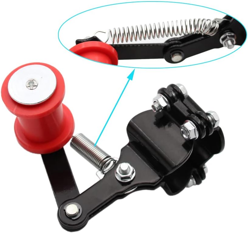 Conjunto de guía tensor de cadena universal ATV Mini Bike Dirt Bike Go Kart (rojo)