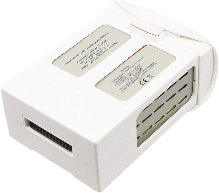 cjc Paquete de 2 baterías de repuesto de vuelo inteligente LiPo de alta capacidad de 15,2 V de alta capacidad, compatible con DJI Phantom 4