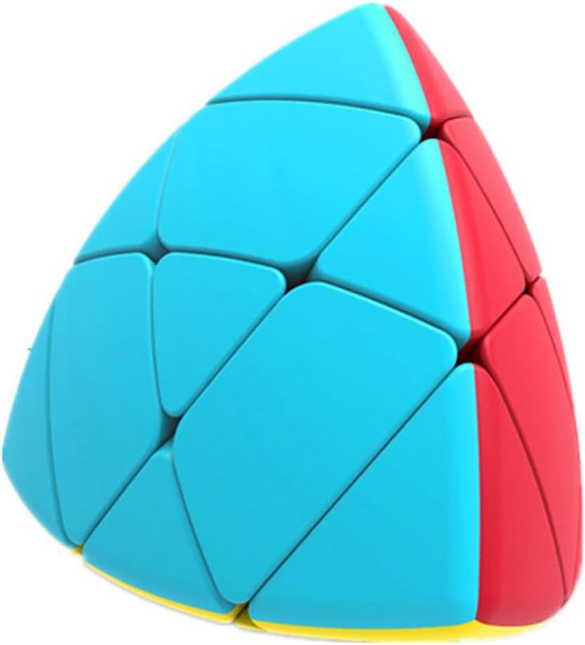 AMGRBCUBO QiYi Mastermorphix 3 Speed Cube Pyramorphix Rice Dumpling Speed Cube – Cubo de velocidad sin adhesivo