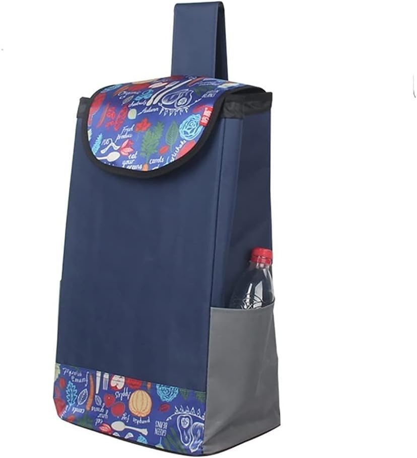Bolsa de repuesto plegable para carrito de compras, portátil, impermeable, de tela Oxford, bolsa de repuesto reutilizable (color  C)