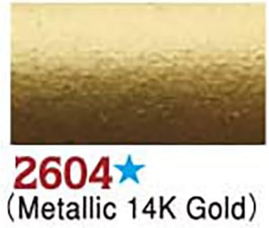 Delta Creative Ceramcoat – Pintura acrílica metálica y perla en varios colores (2 onzas), 2604, oro metálico de 14 quilates