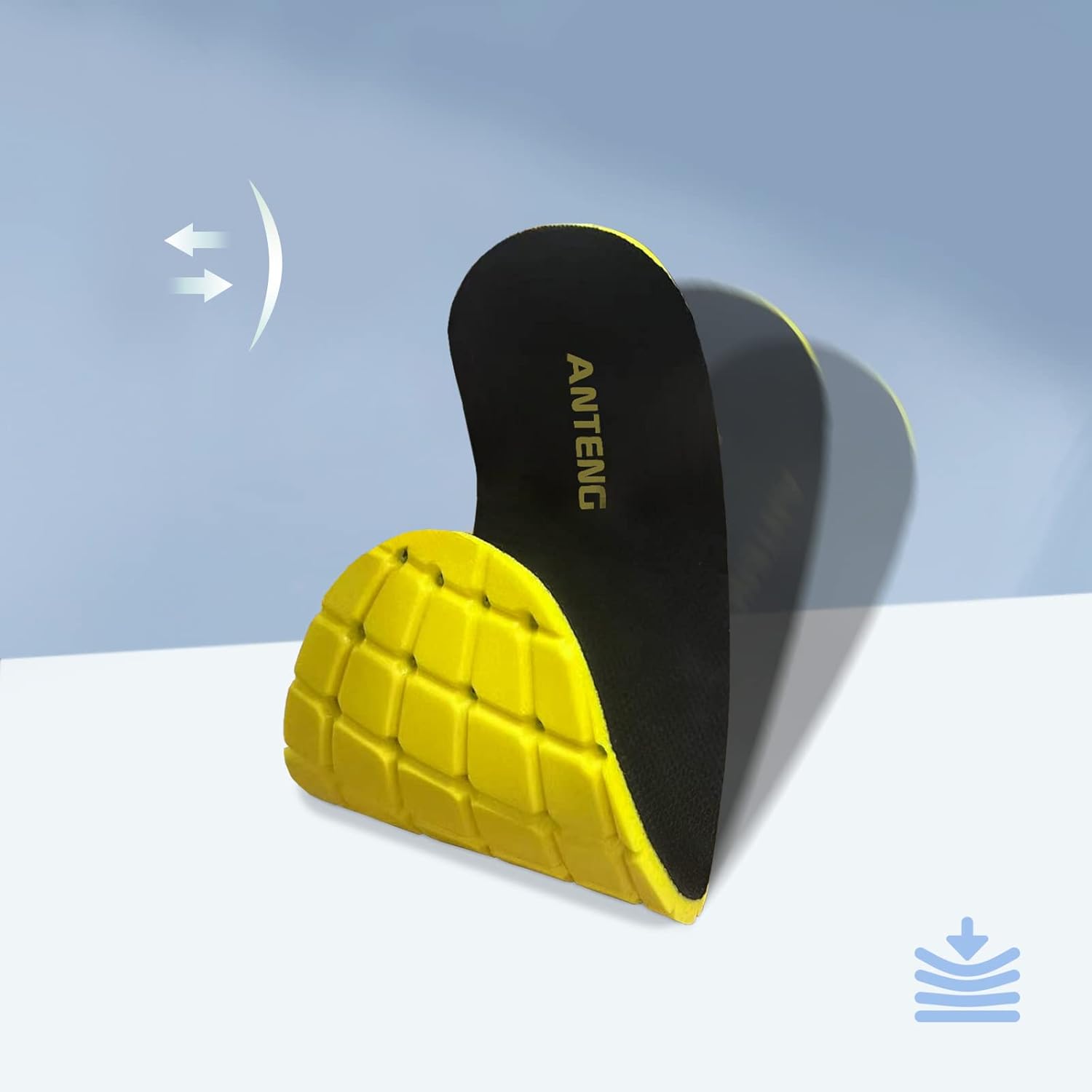 ANTENG Botas de trabajo para hombre, calzado de cuero nobuck con punta de acero, suela de goma antideslizante, zapatos de construcción de seguridad,